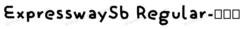ExpresswaySb Regular字体转换